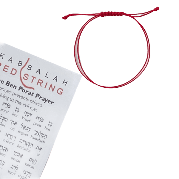 Bracelet Porte-bonheur KABBALE Rouge - Laine - Bénédiction Ben Porat - Fabriqué En Israël