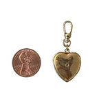 Vintage Textured Heart Charm