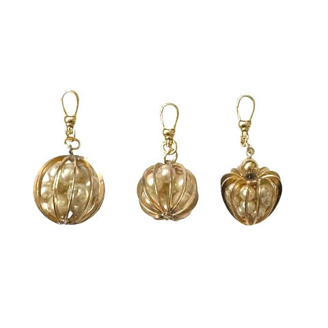 Vintage Pearls in a Cage Charm