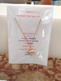 This Elephant is a Reminder That You Are... Necklace - Bettina H. Designs