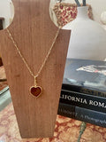 Vintage Smokey Heart Necklace - Bettina H. Designs