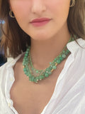 Oz Light Green Recycled Glass Bead Necklace - Bettina H. Designs
