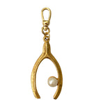 Vintage Wishbone with Pearl Pendant - Bettina H. Designs