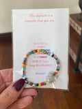 This Elephant is a Reminder That...Beaded Bracelet - Bettina H. Designs