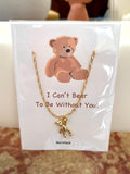 I Can't Bear To Be Without You Necklace - Bettina H. Designs