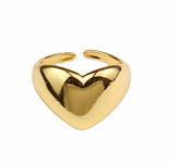 I Love This Ring Puffy Ring in Gold or Silver - Bettina H. Designs
