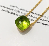 Green Candy Pendant Necklace - Bettina H. Designs