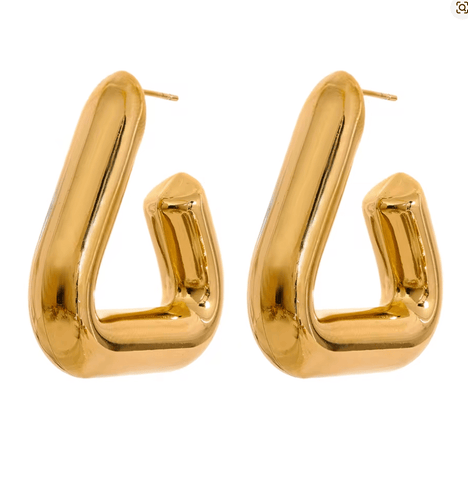 Alessea Tringle Hoop Earrings - Bettina H. Designs
