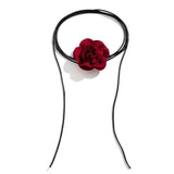 Blossom Choker in Black or Red - Bettina H. Designs