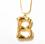 Caline Bamboo Initial - Charm Only Chain Not Included - Bettina H. Designs