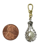 Caught Pearl Vintage Pendant - Bettina H. Designs