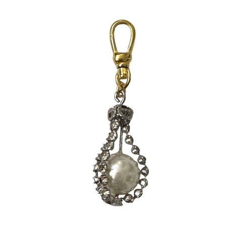 Caught Pearl Vintage Pendant - Bettina H. Designs
