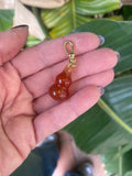 CHINESE AMBER LUCKY GOURD CHARM - Bettina H. Designs