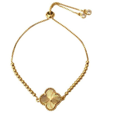 Cloverleaf Adjustable Bracelet - Bettina H. Designs