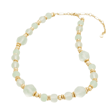 Davina SeaFoam Green Necklace - Bettina H. Designs