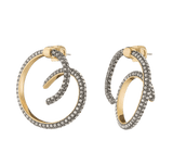 Demarson Crystal Swirl Earrings - Bettina H. Designs