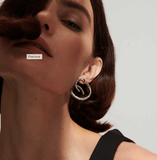 Demarson Crystal Swirl Earrings - Bettina H. Designs