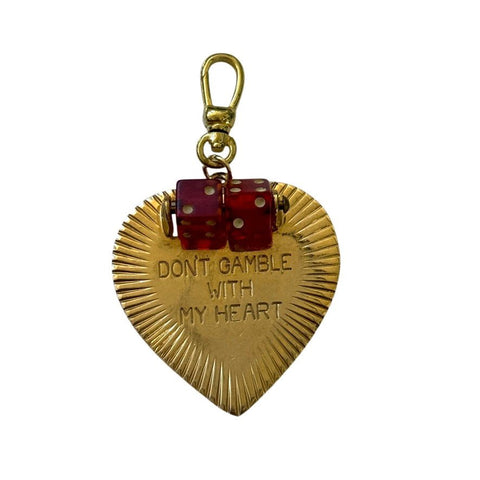 Don't Gamble With My Heart Charm - Bettina H. Designs
