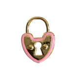 Enamel Heart Charm in Pink or Black (Medium) - Bettina H. Designs