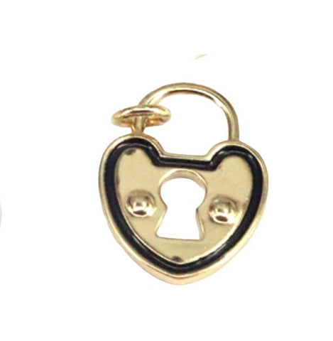 Enamel Heart Charm in Pink or Black (Medium) - Bettina H. Designs