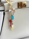 Fishing for Love and Luck Bag Charm - Bettina H. Designs