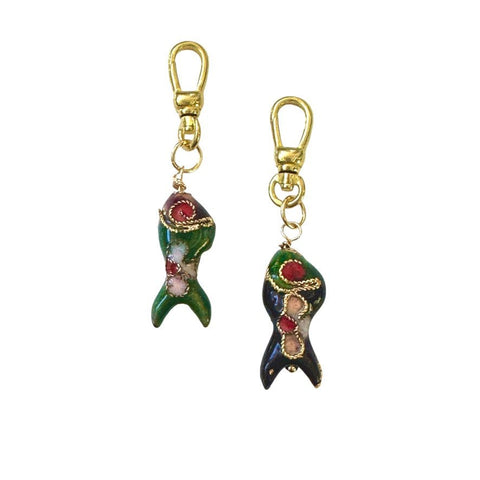 Gone Fishing Cloisonne Charm - Bettina H. Designs