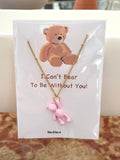 I Can't Bear To Be Without You Necklace - Bettina H. Designs