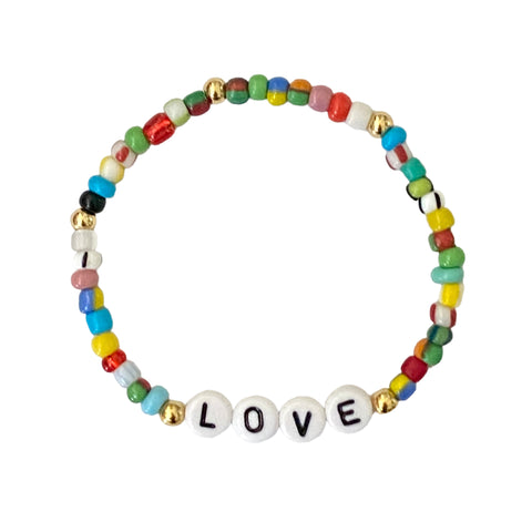 Beaded Love Bracelet - Bettina H. Designs