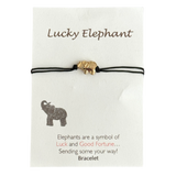 Lucky Elephant Bracelet in Silver or Gold