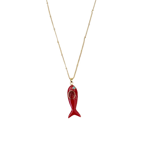 Red Rockfish Necklace