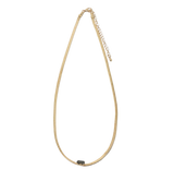 Snake Chain with Smokey or Clear Gem