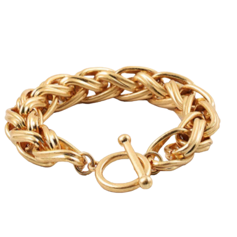 Delilah Gold Twisted Link Bracelet - Bettina H. Designs
