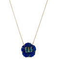 Londyn Lapis Flower Necklace - Bettina H. Designs