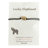 Lucky Elephant Bracelet in Silver or Gold - Bettina H. Designs