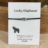 Lucky Elephant Bracelet in Silver or Gold - Bettina H. Designs