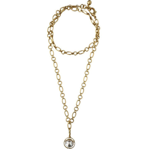 Lulu Frost Oval and Round Chain with On Aire Lulu Charm - Bettina H. Designs