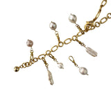 Lulu Frost Oval and Round Necklace with Pearl Clips - Bettina H. Designs