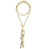 Lulu Frost Oval and Round Necklace with Pearl Clips - Bettina H. Designs