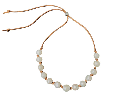 Monarch Pearl Necklace - Bettina H. Designs