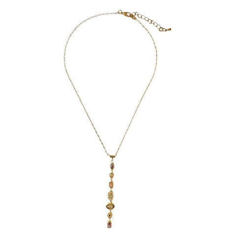 Nicole Multi-Color Drop Necklace - Bettina H. Designs