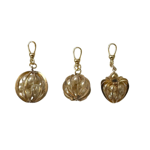 Pearls in a Cage Charm - Bettina H. Designs