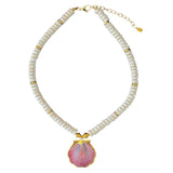 Sabina Vintage Shell Necklace - Bettina H. Designs
