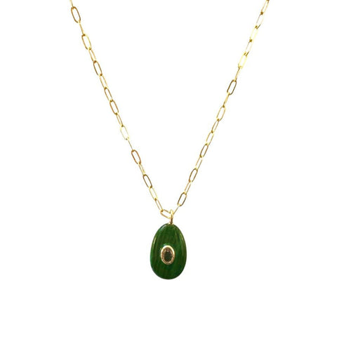 Seraphina Malachite Necklace - Bettina H. Designs