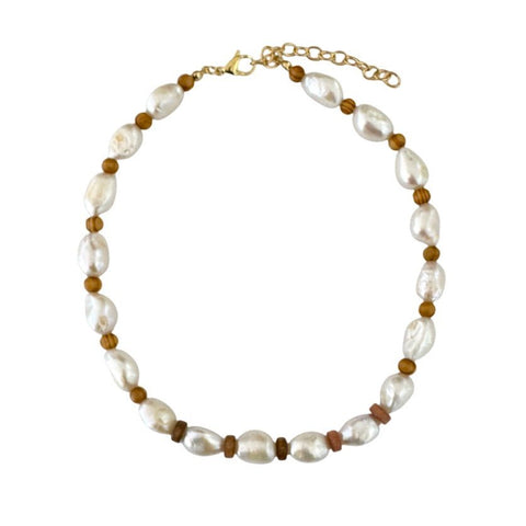 Tatty Pearl Necklace - Bettina H. Designs