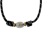The Knotted Black Cord Moon Necklace - Bettina H. Designs