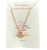 This Elephant is a Reminder That You Are... Necklace - Bettina H. Designs