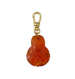 Vintage Chinese Carved Carnelian Figure Pendant - Bettina H. Designs