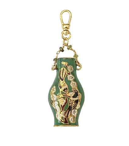 Vintage Cloisonne Mini Vase Charm - Bettina H. Designs