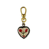 Vintage Hand Painted Delicate Flower Charm - Bettina H. Designs