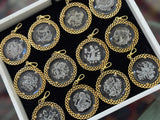 Vintage Horoscope Intaglio Pendants - Bettina H. Designs